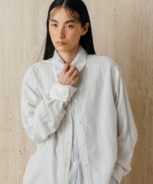 CREDONA（クレドナ）の「PAJAMA SHIRT/パジャマシャツ（シャツ/ブラウス・レディース・グレー系その他/イエロー系その他/サックスブルー・FREE）」の12枚目の写真