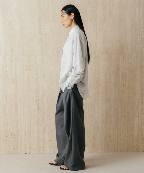 CREDONA（クレドナ）の「PAJAMA SHIRT/パジャマシャツ（シャツ/ブラウス・レディース・グレー系その他/イエロー系その他/サックスブルー・FREE）」の15枚目の写真