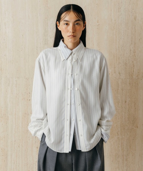 CREDONA（クレドナ）の「PAJAMA SHIRT/パジャマシャツ（シャツ/ブラウス・レディース・グレー系その他/イエロー系その他/サックスブルー・FREE）」の13枚目の写真