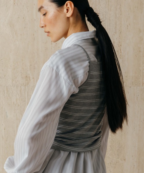 CREDONA（クレドナ）の「PAJAMA SHIRT/パジャマシャツ（シャツ/ブラウス・レディース・グレー系その他/イエロー系その他/サックスブルー・FREE）」の18枚目の写真