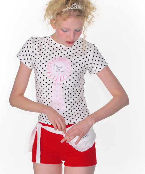 CRANK（クランク）の「ロゼットグラフィックトップ_ドット（Tシャツ/カットソー・レディース・その他・FREE）」の6枚目の写真