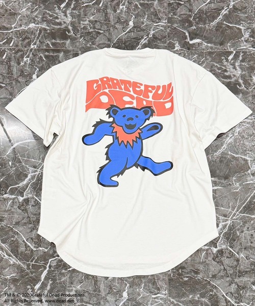 Grateful Dead(グレイトフルデッド)の「GRATEFULDEAD(グレイトフルデッド)オーバーサイズ半袖Tシャツ(Tシャツ/カットソー・メンズ・オフホワイト/ダークグリーン/チャコールグレー/ホワイト系その他2/ホワイト系その他4/ブラック/ホワイト系その他5/ホワイト系その他6/ホワイト系その他7/ベージュ/オレンジ/パープル/ホワイト系その他/ホワイト系その他3・M/L/XL)」の4枚目の写真