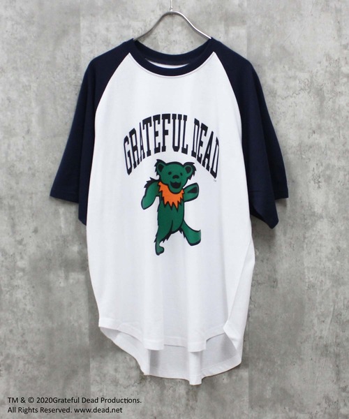 Grateful Dead(グレイトフルデッド)の「GRATEFULDEAD(グレイトフルデッド)オーバーサイズ半袖Tシャツ(Tシャツ/カットソー・メンズ・オフホワイト/ダークグリーン/チャコールグレー/ホワイト系その他2/ホワイト系その他4/ブラック/ホワイト系その他5/ホワイト系その他6/ホワイト系その他7/ベージュ/オレンジ/パープル/ホワイト系その他/ホワイト系その他3・M/L/XL)」の6枚目の写真