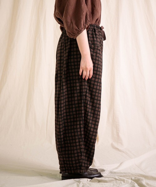 Brocante（ブロカント）の「[Brocante / ブロカント] チェックキャンバス バロンパンツ（その他パンツ・レディース・ブラック系その他/ブラウン系その他・2）」の18枚目の写真