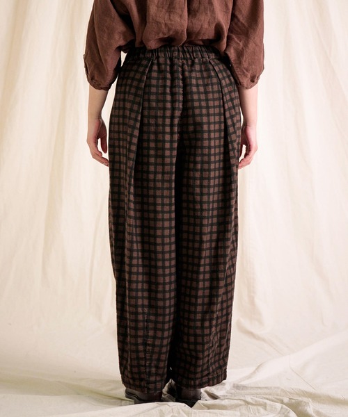 Brocante（ブロカント）の「[Brocante / ブロカント] チェックキャンバス バロンパンツ（その他パンツ・レディース・ブラック系その他/ブラウン系その他・2）」の19枚目の写真