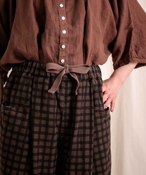 Brocante（ブロカント）の「[Brocante / ブロカント] チェックキャンバス バロンパンツ（その他パンツ・レディース・ブラック系その他/ブラウン系その他・2）」の20枚目の写真