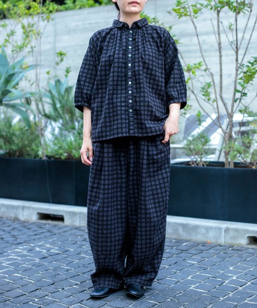 Brocante（ブロカント）の「[Brocante / ブロカント] チェックキャンバス バロンパンツ（その他パンツ・レディース・ブラック系その他/ブラウン系その他・2）」の13枚目の写真