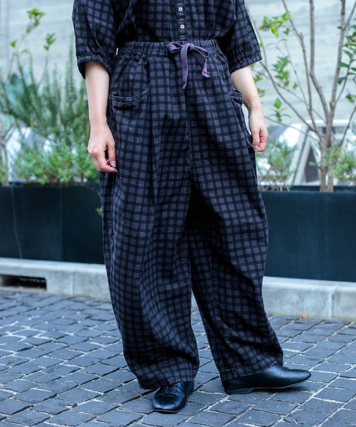 Brocante（ブロカント）の「[Brocante / ブロカント] チェックキャンバス バロンパンツ（その他パンツ・レディース・ブラック系その他/ブラウン系その他・2）」の11枚目の写真