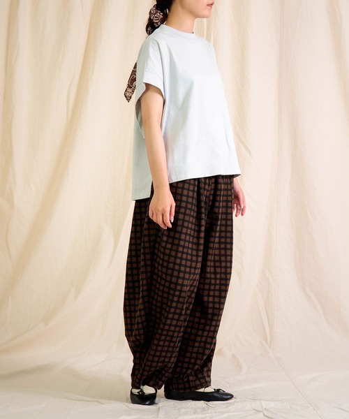 Brocante（ブロカント）の「[Brocante / ブロカント] チェックキャンバス バロンパンツ（その他パンツ・レディース・ブラック系その他/ブラウン系その他・2）」の7枚目の写真