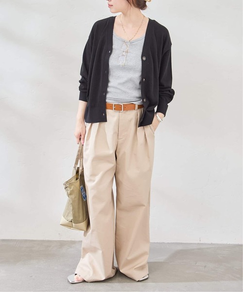 JOURNAL STANDARD(ジャーナルスタンダード)の「《追加2》ウォッシャブル Vカーディガン(カーディガン/ボレロ・レディース・ブラック/ベージュ/レッド・FREE)」の10枚目の写真