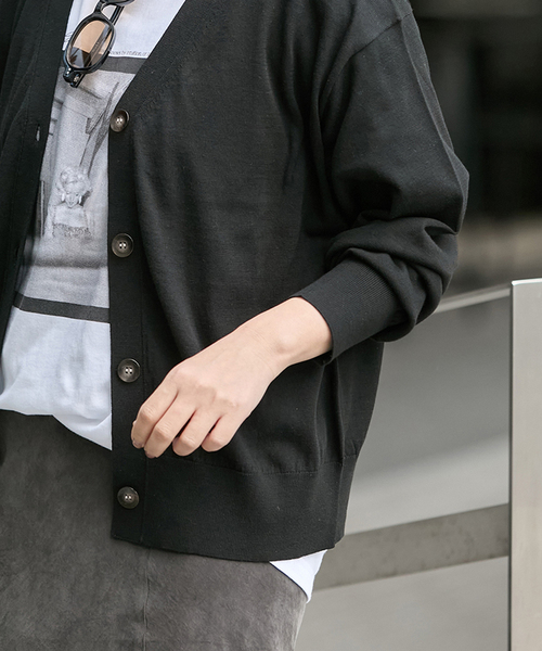 JOURNAL STANDARD(ジャーナルスタンダード)の「《追加2》ウォッシャブル Vカーディガン(カーディガン/ボレロ・レディース・ブラック/ベージュ/レッド・FREE)」の19枚目の写真