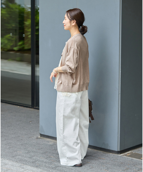 JOURNAL STANDARD(ジャーナルスタンダード)の「《追加2》ウォッシャブル Vカーディガン(カーディガン/ボレロ・レディース・ブラック/ベージュ/レッド・FREE)」の21枚目の写真