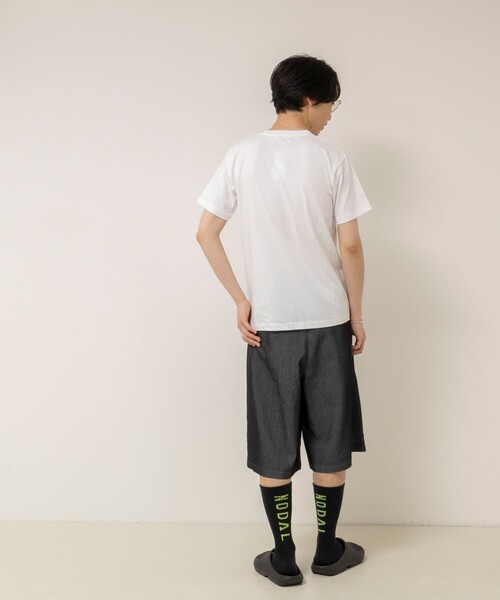 MAQWEL(マクウェル)の「【MAQWEL/マクウェル】ウォッシャブルRADIO Maqwel オープンエンドプリントTシャツ(Tシャツ/カットソー・レディース・ホワイト/ベビーピンク・FREE)」の15枚目の写真