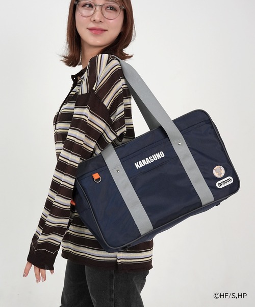 OUTDOOR PRODUCTS(アウトドアプロダクツ)の「【ハイキュー!!×OUTDOOR PRODUCTS】スクールバッグ(トートバッグ・レディース・ネイビー/ブラック/ベージュ/ブラック×レッド・FREE)」の11枚目の写真