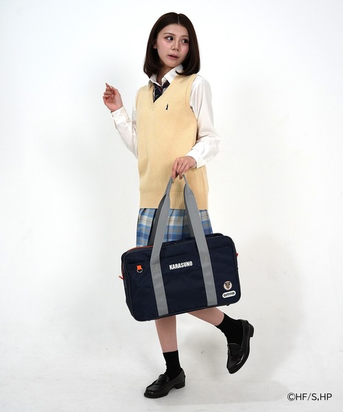 OUTDOOR PRODUCTS(アウトドアプロダクツ)の「【ハイキュー!!×OUTDOOR PRODUCTS】スクールバッグ(トートバッグ・レディース・ネイビー/ブラック/ベージュ/ブラック×レッド・FREE)」の12枚目の写真