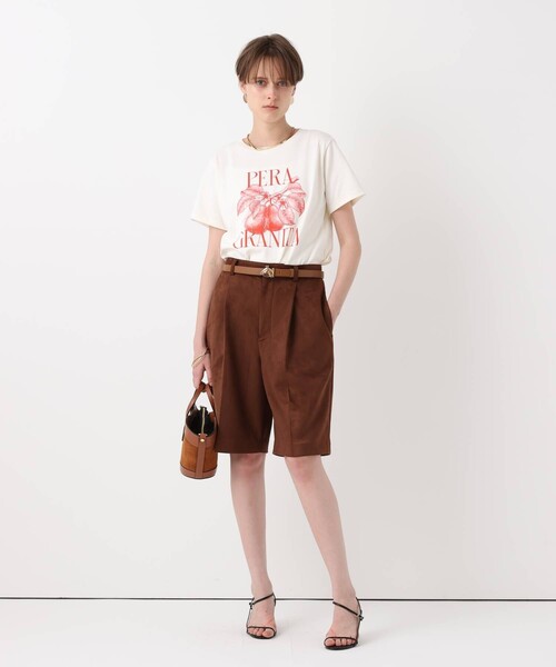 allureville(アルアバイル)の「フェイクスェードショートパンツ(その他パンツ・レディース・ブラウン/キャメル・2/1)」の8枚目の写真