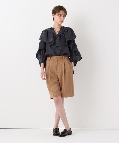 allureville(アルアバイル)の「フェイクスェードショートパンツ(その他パンツ・レディース・ブラウン/キャメル・2/1)」の18枚目の写真