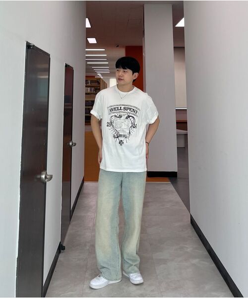 NOIRER(ノイア)の「デミジストライプデニムパンツ(ライトブルー)(デニムパンツ・メンズ・その他・48/50/52)」の9枚目の写真