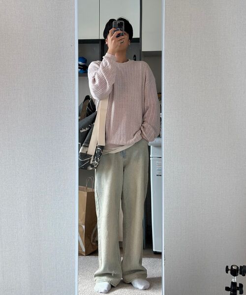 NOIRER(ノイア)の「デミジストライプデニムパンツ(ライトブルー)(デニムパンツ・メンズ・その他・48/50/52)」の3枚目の写真