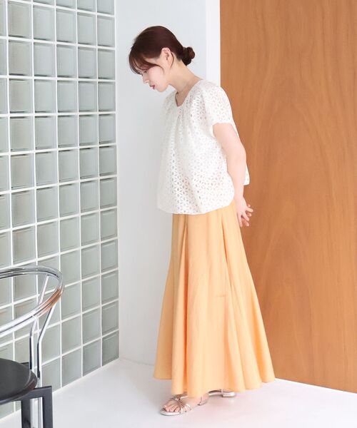 le.coeur blanc(ルクールブラン)の「TORRAZZO DONNA別注レースバルーンブラウス(シャツ/ブラウス・レディース・アイボリー/ブラック・38)」の9枚目の写真