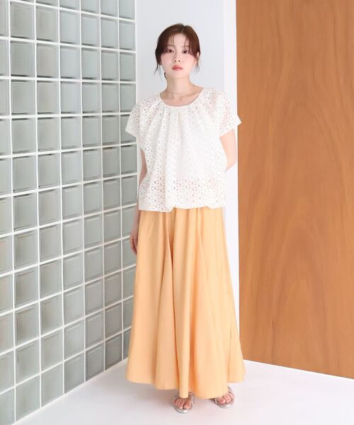 le.coeur blanc(ルクールブラン)の「TORRAZZO DONNA別注レースバルーンブラウス(シャツ/ブラウス・レディース・アイボリー/ブラック・38)」の11枚目の写真