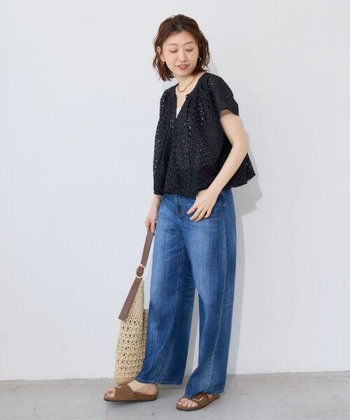 le.coeur blanc(ルクールブラン)の「TORRAZZO DONNA別注レースバルーンブラウス(シャツ/ブラウス・レディース・アイボリー/ブラック・38)」の21枚目の写真