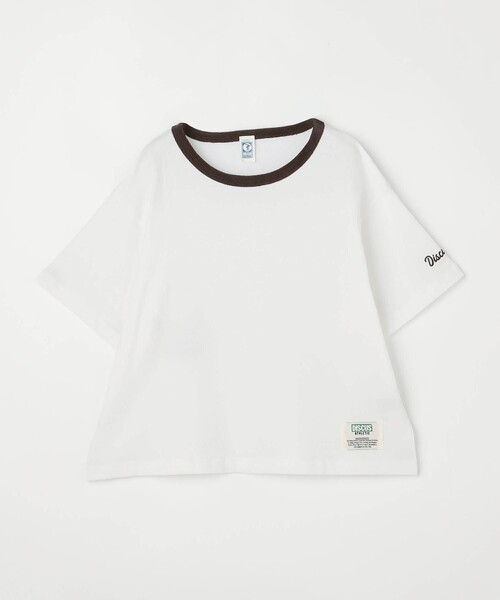 DISCUS(ディスカス)の「【DISCUS別注】 衿パイルリンガーTシャツ(Tシャツ/カットソー・レディース・ダークブラウン/ブラック/ホワイト・FREE)」の10枚目の写真