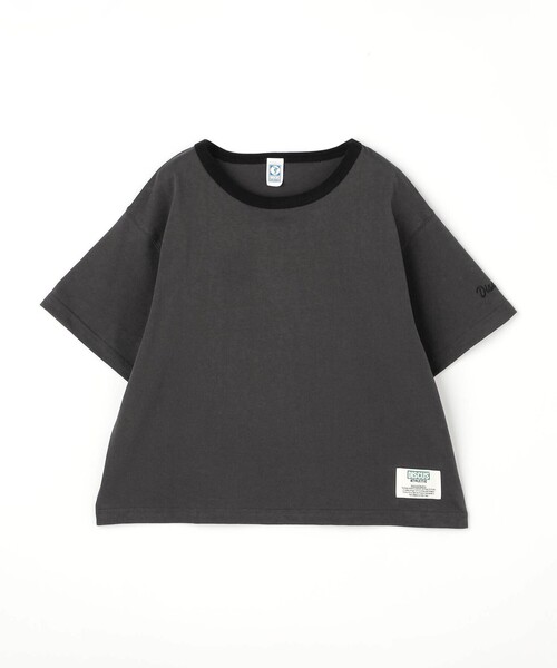 DISCUS(ディスカス)の「【DISCUS別注】 衿パイルリンガーTシャツ(Tシャツ/カットソー・レディース・ダークブラウン/ブラック/ホワイト・FREE)」の12枚目の写真