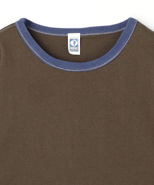 DISCUS(ディスカス)の「【DISCUS別注】 衿パイルリンガーTシャツ(Tシャツ/カットソー・レディース・ダークブラウン/ブラック/ホワイト・FREE)」の14枚目の写真
