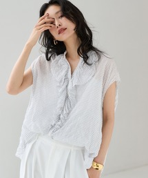 フレンチスリーブ」に該当するシャツ/ブラウス（ホワイト/白色系