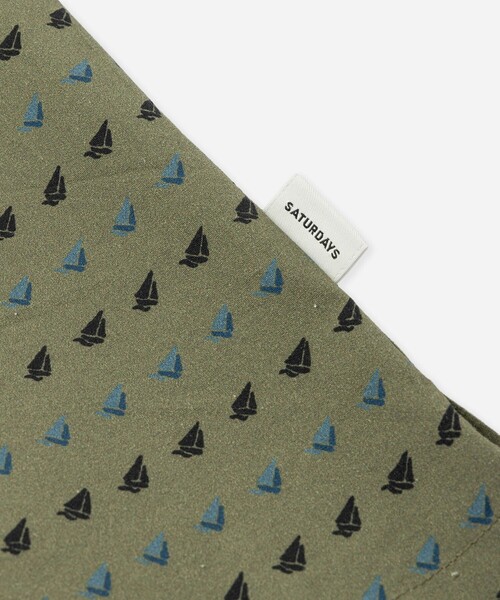 Saturdays NYC(サタデーズ ニューヨークシティ )の「Canty Sailboat SS Shirt(シャツ/ブラウス・メンズ・ベージュ/ネイビー・L/M/S)」の5枚目の写真