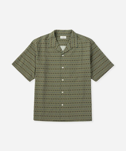 Saturdays NYC(サタデーズ ニューヨークシティ )の「Canty Sailboat SS Shirt(シャツ/ブラウス・メンズ・ベージュ/ネイビー・L/M/S)」の10枚目の写真