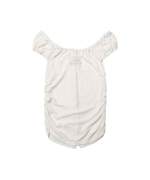 FANCY CLUB(ファンシークラブ)の「ソフトボタンオフショルダートップス (アイボリー) F26QB124(Tシャツ/カットソー・レディース・その他・ONE)」の6枚目の写真