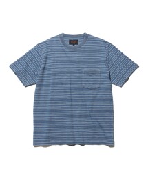Pocket Tee Indigo Stripe