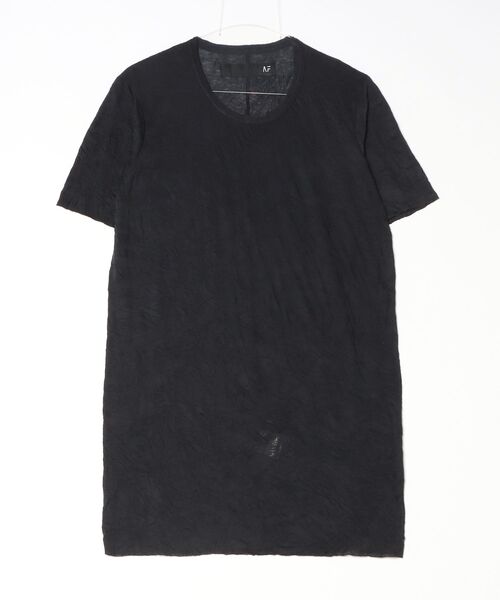ROYAL FLASH(ロイヤルフラッシュ)の「A.F ARTEFACT/エーエフ・アーティファクト/Gauze Washer Crew-Neck Tee(Tシャツ/カットソー・メンズ・ブラック/ホワイト・2/1)」の2枚目の写真