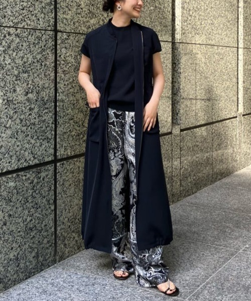 ADORE(アドーア)の「◆ドライタッチツイルワンピース(ワンピース・レディース・ベージュ/ネイビー・38)」の4枚目の写真
