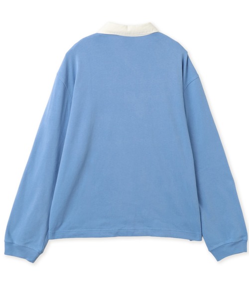 JORDAN BRAND(ジョーダンブランド)の「JORDAN BRAND M J FLT ESS RUGBY TOP / ジョーダン ブランド FLT ESS RUGBY L/S トップ/NIKE【SP】(Tシャツ/カットソー・メンズ・ブルー/ブラック・XL/M/L/S/XXL)」の7枚目の写真
