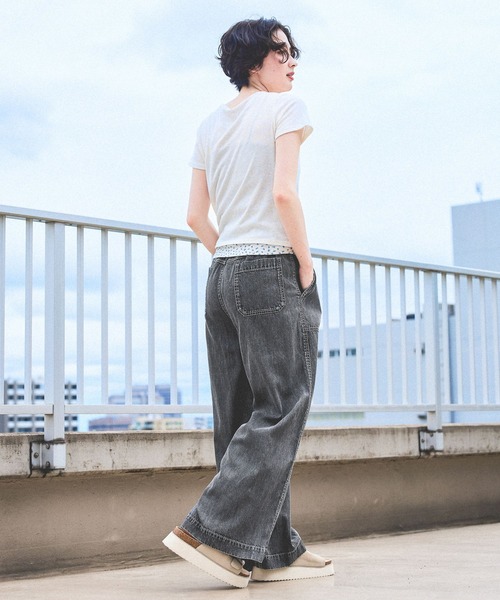 niko and...(ニコアンド)の「フェイクレイヤーヘンリーTシャツ(Tシャツ/カットソー・レディース・オフホワイト/チャコール/ブラック・LARGE/MEDIUM)」の10枚目の写真