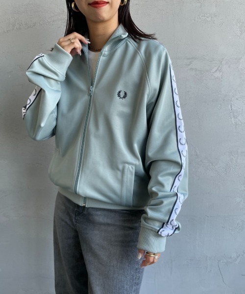 FRED PERRY（フレッドペリー）の「[FRED PERRY/フレッドペリー] トラックジャケット（ジャージ・レディース・ブルー・S）」の6枚目の写真