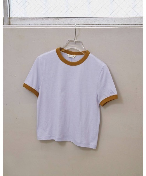 TODAYFUL(トゥデイフル)の「Compact Ringer Tee 12610610(Tシャツ/カットソー・メンズ・ネイビー/ベージュ/オフホワイト/ライトブルー・FREE)」の3枚目の写真