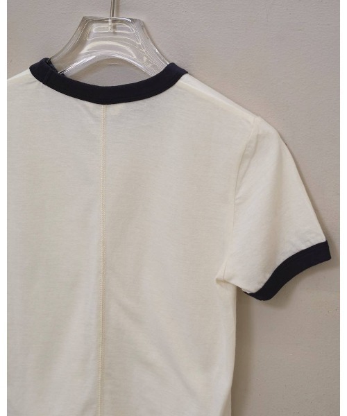 TODAYFUL(トゥデイフル)の「Compact Ringer Tee 12610610(Tシャツ/カットソー・メンズ・ネイビー/ベージュ/オフホワイト/ライトブルー・FREE)」の5枚目の写真