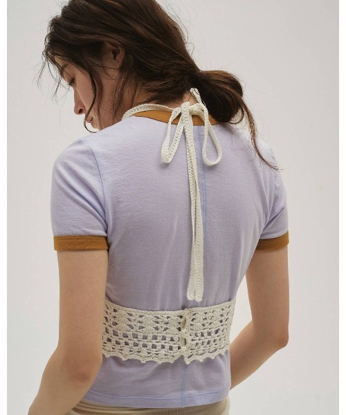 TODAYFUL(トゥデイフル)の「Compact Ringer Tee 12610610(Tシャツ/カットソー・メンズ・ネイビー/ベージュ/オフホワイト/ライトブルー・FREE)」の10枚目の写真