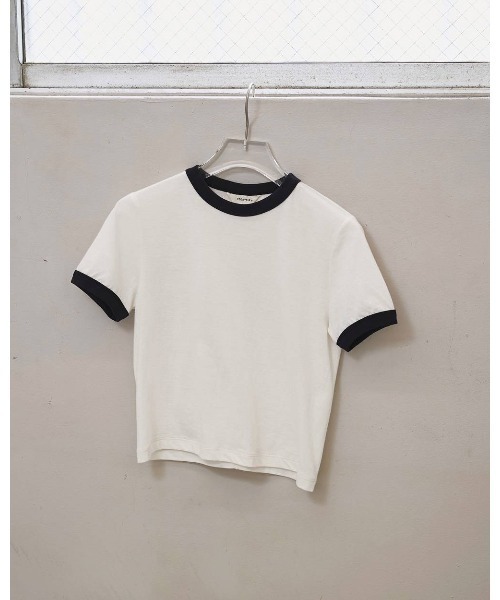 TODAYFUL(トゥデイフル)の「Compact Ringer Tee 12610610(Tシャツ/カットソー・メンズ・ネイビー/ベージュ/オフホワイト/ライトブルー・FREE)」の15枚目の写真