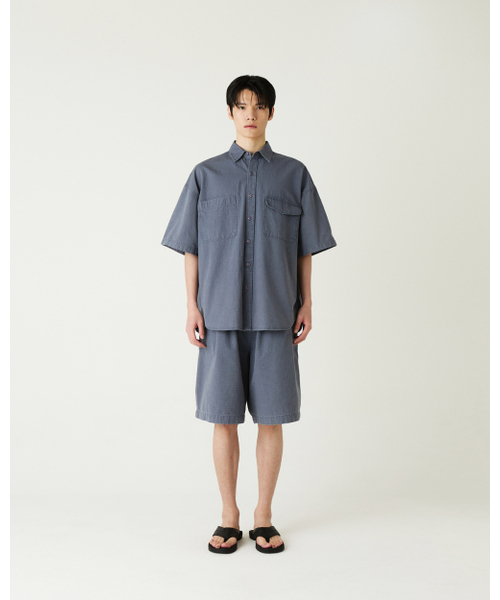 THEENDQUESTION（ジエンドクエスチョン）の「Ripstop pigment half pants / NAVY（その他パンツ・レディース・その他・FREE）」の3枚目の写真