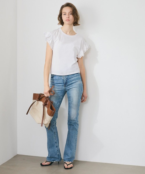 coca(coca)(コカ)の「フリルトップス(Tシャツ/カットソー・レディース・ブラック/ホワイト・S/M/L)」の8枚目の写真