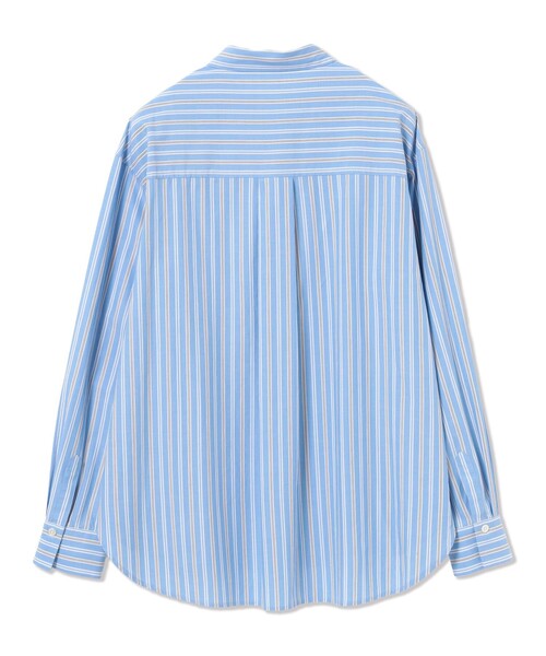 Ray BEAMS(レイビームス)の「ストライプ レギュラーカラー ビッグ シャツ(シャツ/ブラウス・レディース・ブルー/ブラウン・ONE SIZE)」の17枚目の写真