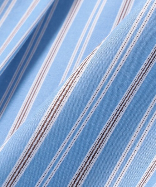 Ray BEAMS(レイビームス)の「ストライプ レギュラーカラー ビッグ シャツ(シャツ/ブラウス・レディース・ブルー/ブラウン・ONE SIZE)」の18枚目の写真
