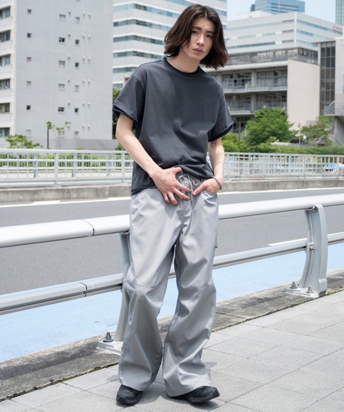 WEGO(ウィゴー)の「WEGO/接触冷感ペインターパンツ(チノパンツ・メンズ・グレー/ブラック・MEDIUM/LARGE)」の22枚目の写真
