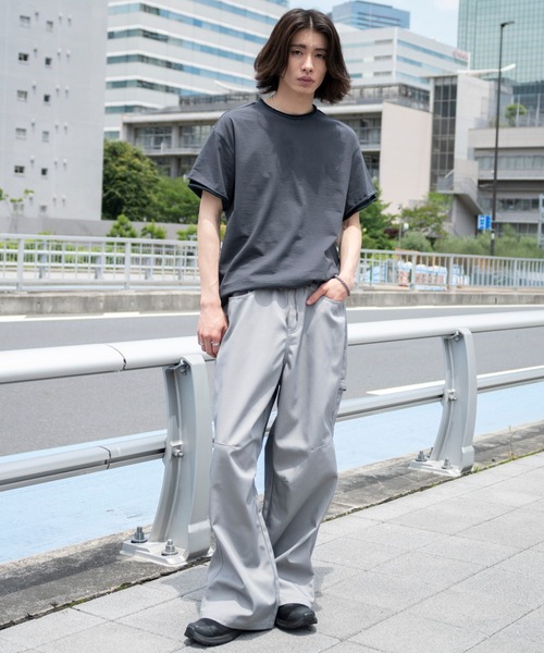 WEGO(ウィゴー)の「WEGO/接触冷感ペインターパンツ(チノパンツ・メンズ・グレー/ブラック・MEDIUM/LARGE)」の11枚目の写真