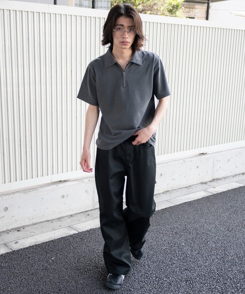 WEGO(ウィゴー)の「WEGO/接触冷感ペインターパンツ(チノパンツ・メンズ・グレー/ブラック・MEDIUM/LARGE)」の7枚目の写真